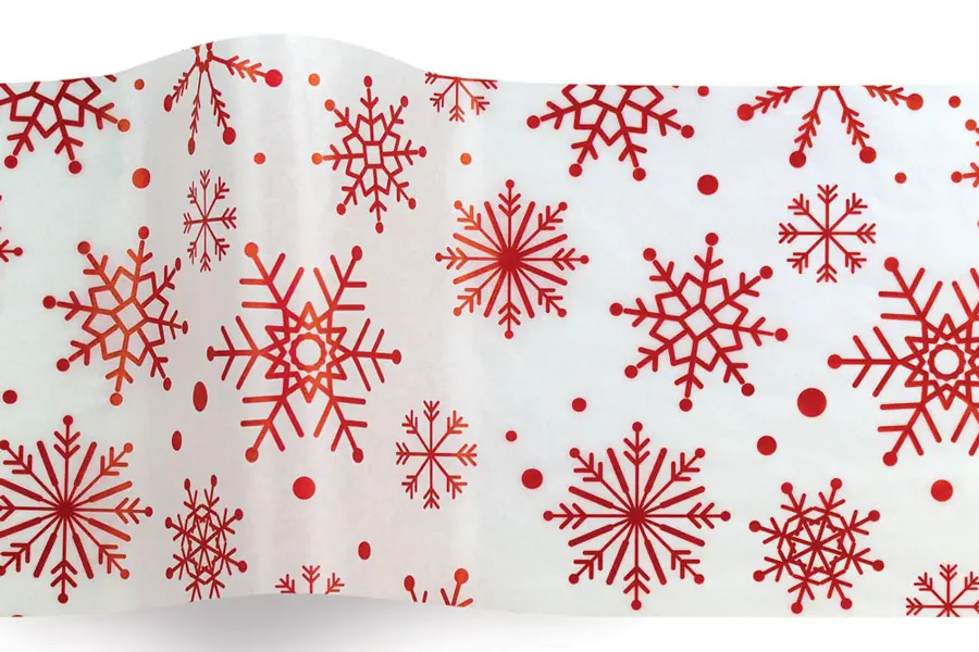 20X30 TISSUE SPIRALING SNOWFLAKES "A"