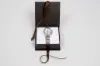 3-1/2X3-1/2X1-1/2 MATTE CHOCOLATE W/ CHOCOLATE RIBBON JEWLERY BOX