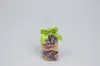 2-1/2" X 2" SATIN KIWI GREEN PRE-TIED BOW CLEAR TWIST TIE
