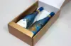 7-1/4 X 3-1/2 X 13-3/8 BOTTLE BOX SPUN GOLD 2 BOT W/INSERTS