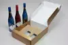 11 X 3-1/2 X 13-3/8 BOTTLE BOX SPUN GOLD 3 BOT W/INSERTS
