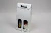 7  X  3-1/2  X  15 WIND BOTTLE CARRIER SPUN BIANCO 2 BOT