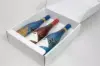 11 X 3-1/2 X 13-3/8 BOTTLE BOX SPUN BIANCO 3 BOT W/INSERTS