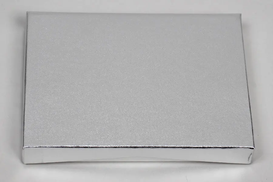4-5/8X3-3/8X5/8 BRUSHED SILVER PAPER POP UP INSERT