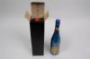 3-1/2 X 3-1/2 X 15 BOTTLE BOX BLACK LINEN 1 BOT TOP OPENING