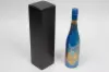 3-1/2 X 3-1/2 X 15 BOTTLE BOX BLACK LINEN 1 BOT TOP OPENING