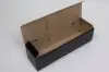 3-3/4 X 3-3/4 X 13-3/8 BOTTLE BOX  BLACK LINEN 1 BOT HORIZONTAL OPENING