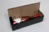 3-3/4 X 3-3/4 X 13-3/8 BOTTLE BOX  BLACK LINEN 1 BOT HORIZONTAL OPENING