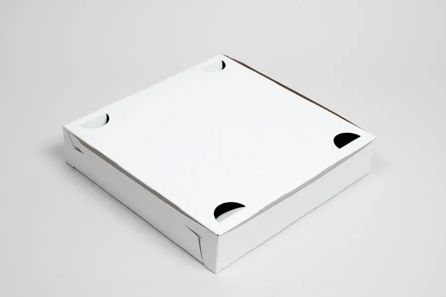 9 X 9 X 1-1/2 WHITE 1PC PIZZA BOX