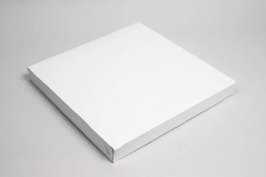 14 X 14 X 1-1/2 WHITE 1PC AUTO PIZZA BOX