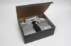 11-3/4 X 9-3/8 X 4-3/4 BLACK LINEN EXEC TUCK BOX W/BOTTOM BOARD