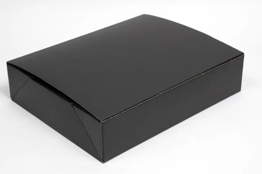 13-3/4 X 10-7/8 X 3-1/8 BLACK LINEN EXEC TUCK BOX