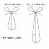 14" METALLIC COPPER STRETCH RIBBON LOOP