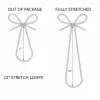22" GOLD STRETCH RIBBON LOOP