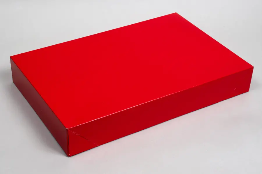 17X11X2.5 RED GLOSS APPAREL BOX
