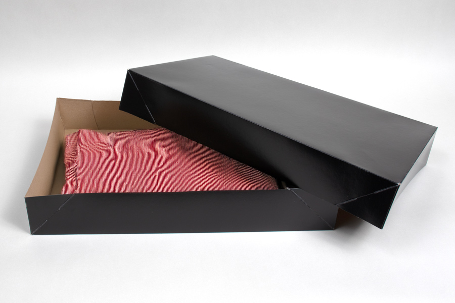 19 x 12 x 3 Black Gloss Apparel Box