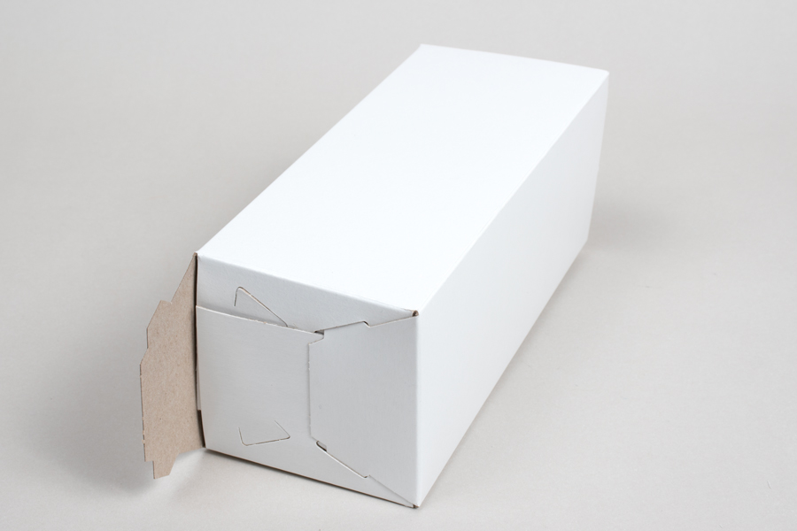 4x4x9 White Gloss Hi-Wall Folding Gift Boxes *Lids Sold Separately*