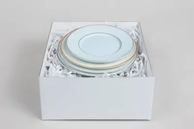 6x6x3 White Gloss Hi-Wall Folding Gift Boxes *Lids Sold Separately*