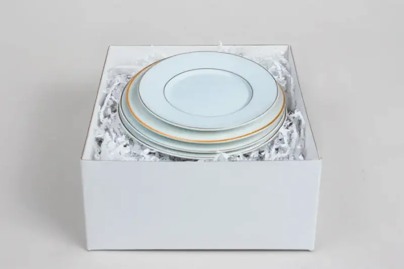 6x6x3 White Gloss Hi-Wall Folding Gift Boxes *Lids Sold Separately*