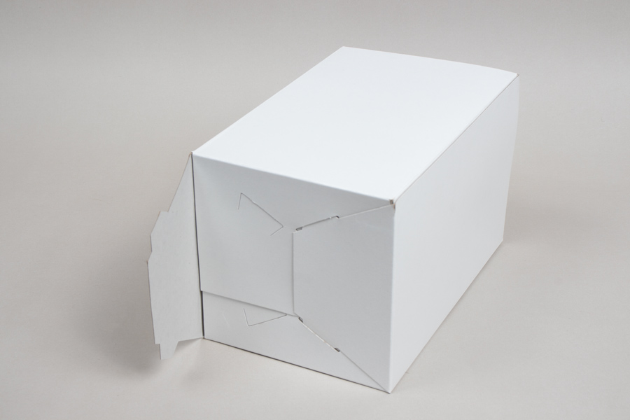 6x6x6 White Gloss Hi-Wall Folding Gift Boxes *Lids Sold Separately*
