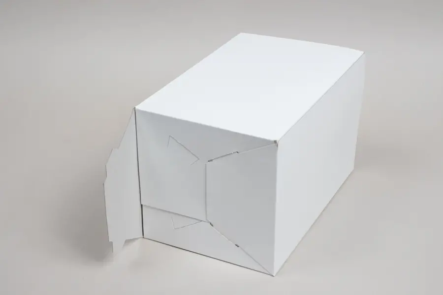 6x6x9 White Gloss Hi-Wall Folding Gift Boxes *Lids Sold Separately*