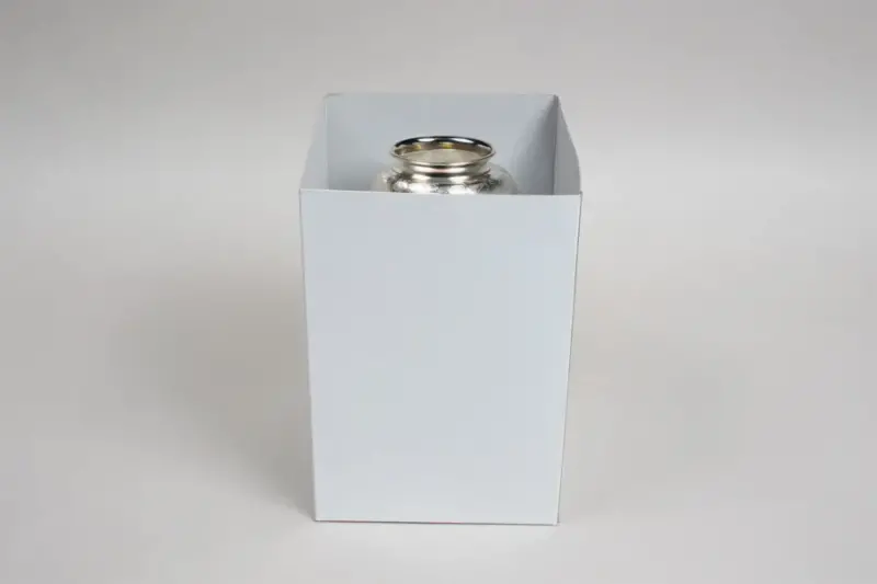 6L x 6W x 9H, White High Walled 2 Piece Boxes w/Rigid Setup Lids