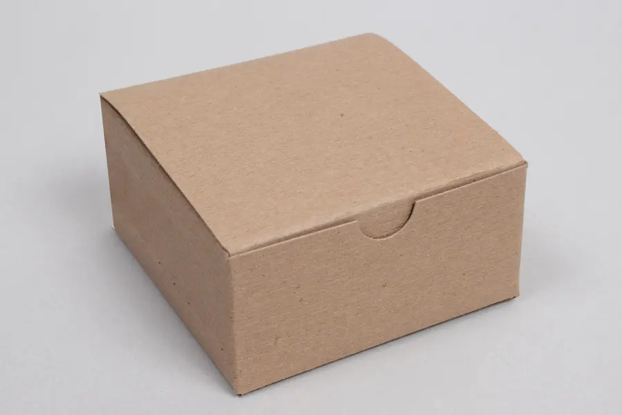 4X4X2 NATURAL KRAFT GIFT BOX