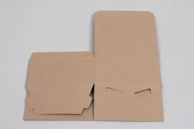 4x4x2 Natural Kraft Pinstripe Tuck-Top Gift Boxes