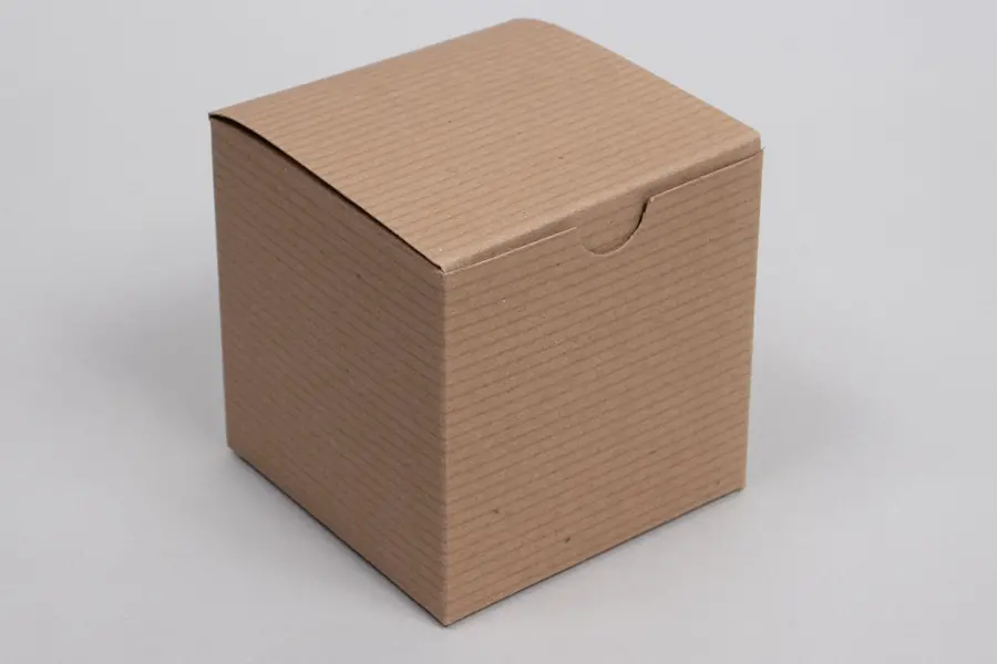 4X4X4 NATURAL KRAFT GIFT BOX