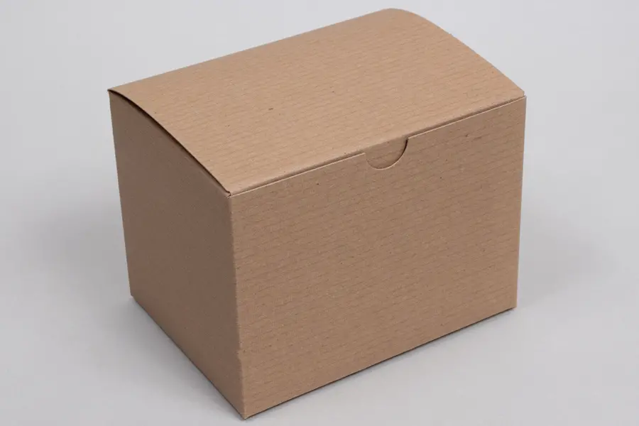 6X4.5X4.5 NATURAL KRAFT GIFT BOX