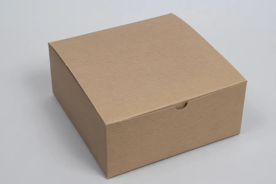 8X8X3.5 NATURAL KRAFT GIFT BOX
