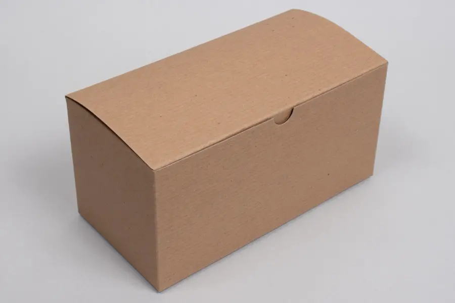 9X4.5X4.5 NATURAL KRAFT GIFT BOX