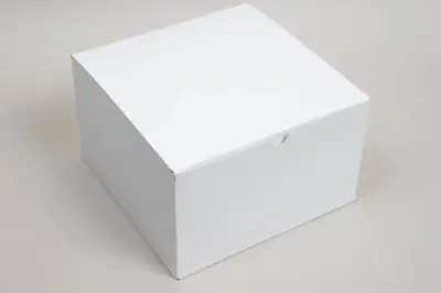 8L x 8W x 6H, Ohio Valley Natural White Gloss Tuck-Top Gift Boxes