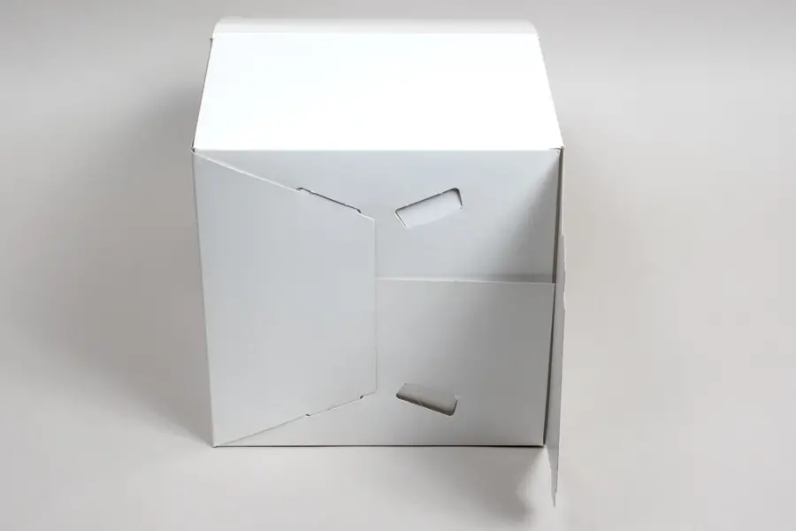 8x8x6 White Gloss Tuck-Top Gift Boxes