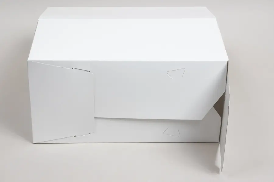 12x6x6 White Gloss Tuck-Top Gift Boxes