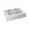 8L x 4W x 4H, Window 2 Cupcake Gable Boxes, Chocolate Brown