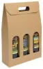 4-1/3L x 2-1/8W x 9-4/9H, Italian Textured Kraft Olive Oil & Vinegar Boxes, Ribbed Kraft