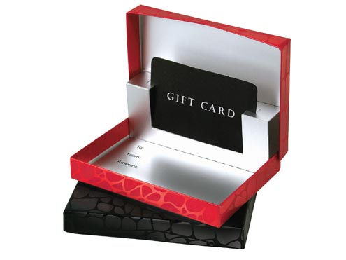 Gift Card in Various Gift Boxes