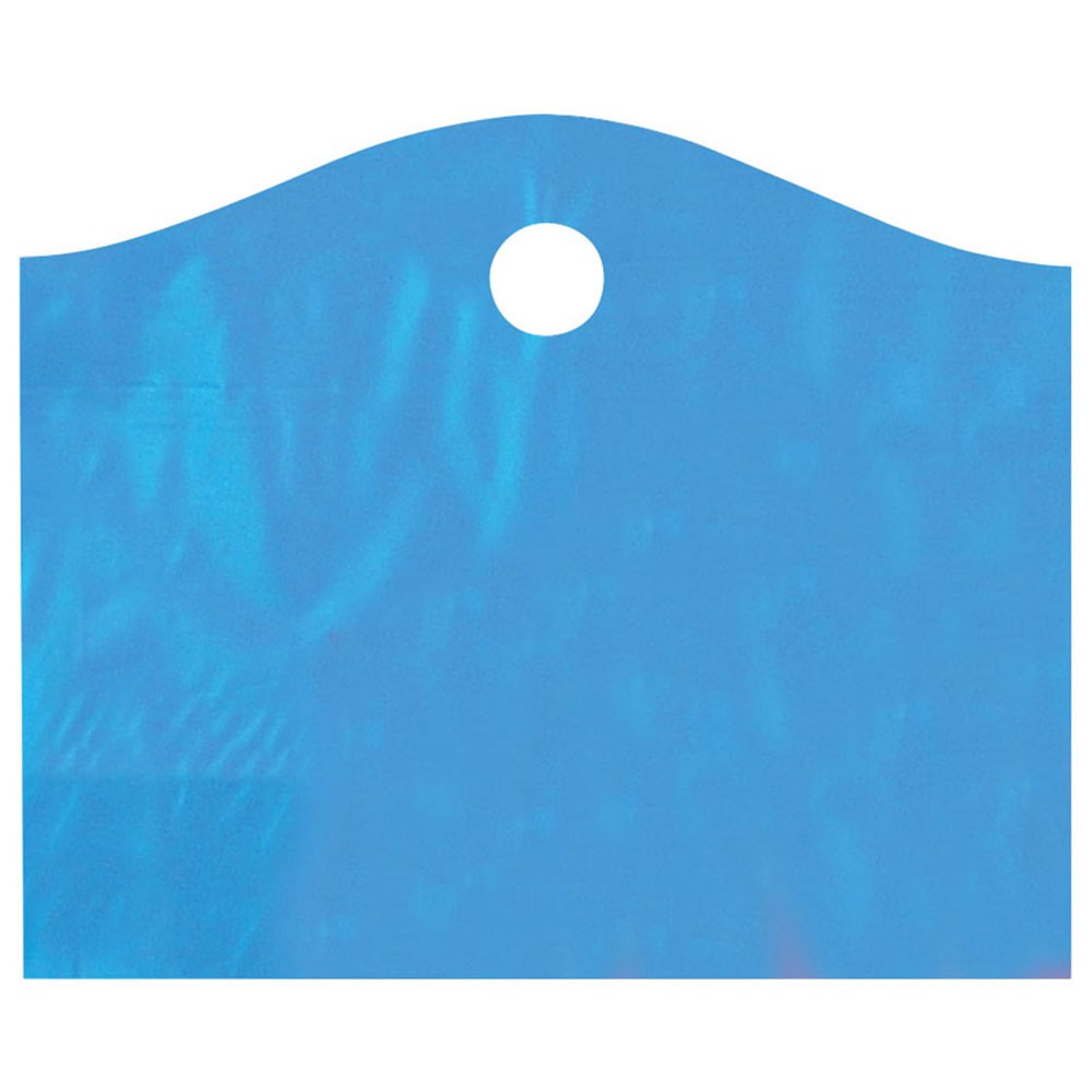 22 x 18 x 8 LAGOON BLUE FROSTED WAVETOP PLASTIC BAGS