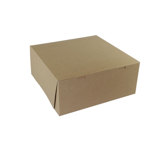14 x 14 x 6 NATURAL KRAFT ONE-PIECE BAKERY BOXES