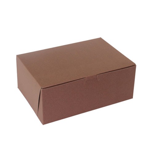 10 x 7 x 4 CHOCOLATE ONE-PIECE BAKERY/CUPCAKE BOXES