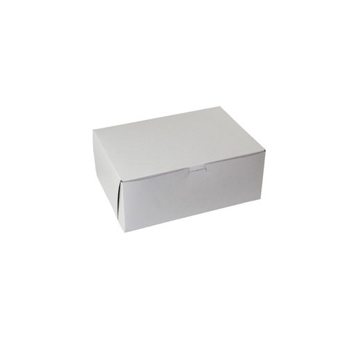 12 x 9 x 4 WHITE ONE-PIECE BAKERY BOXES