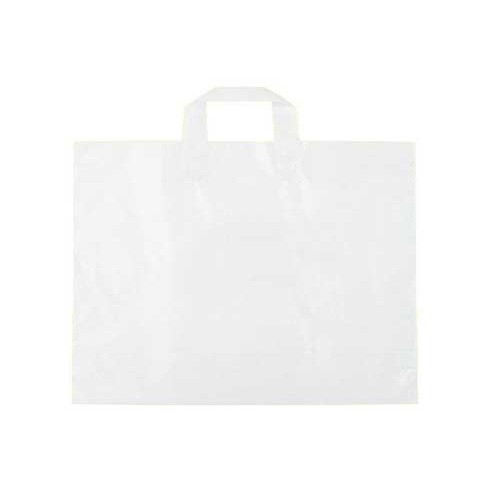 13 x 7 x 13 CLEAR FROSTED LOOP-HANDLE PLASTIC BAGS