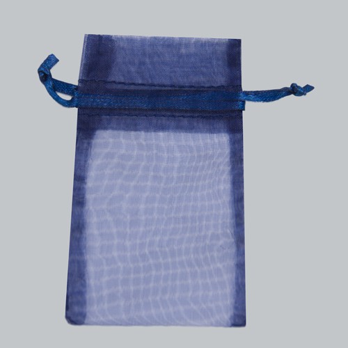 5-1/2 x 9 NAVY BLUE SHEER ORGANZA POUCHES