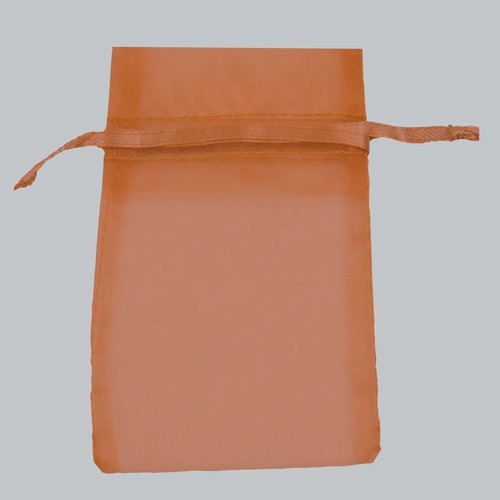 6 x 14 COPPER SHEER ORGANZA POUCHES