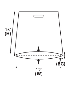 How to Measure a Bottom Gusset Merchandise Bag